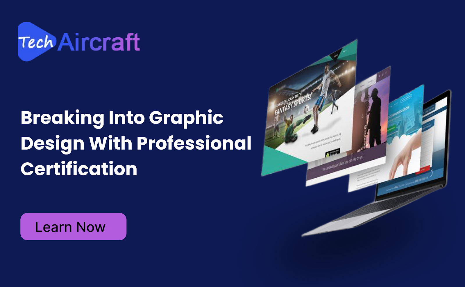 Graphic design is an exciting and rapidly growing field that offers immense opportunities for creative individuals. Whether you’re dreaming of becoming a branding expert, creating stunning marketing visuals, or designing user-friendly interfaces, a career in graphic design can be incredibly rewarding. However, breaking into the industry often requires more than just passion and creativity. Earning a professional certification in graphic design can be the key to unlocking your potential and making a mark in this competitive domain. At TechAircraft, we believe in empowering aspiring designers by guiding them through the essential steps to build a successful career. In this comprehensive guide, we’ll explore the significance of professional certifications, how they can boost your career, and how you can start your journey today. Graphic design is an exciting and rapidly growing field that offers immense opportunities for creative individuals. Whether you’re dreaming of becoming a branding expert, creating stunning marketing visuals, or designing user-friendly interfaces, a career in graphic design can be incredibly rewarding. However, breaking into the industry often requires more than just passion and creativity. Earning a professional certification in graphic design can be the key to unlocking your potential and making a mark in this competitive domain. At TechAircraft, we believe in empowering aspiring designers by guiding them through the essential steps to build a successful career. In this comprehensive guide, we’ll explore the significance of professional certifications, how they can boost your career, and how you can start your journey today.